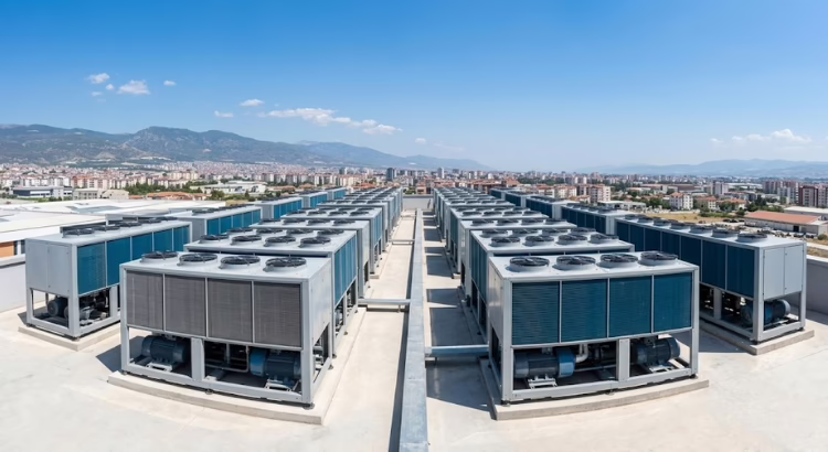 Denizli endüstriyel chiller üniteleri çatı kurulumu ve teknik servis